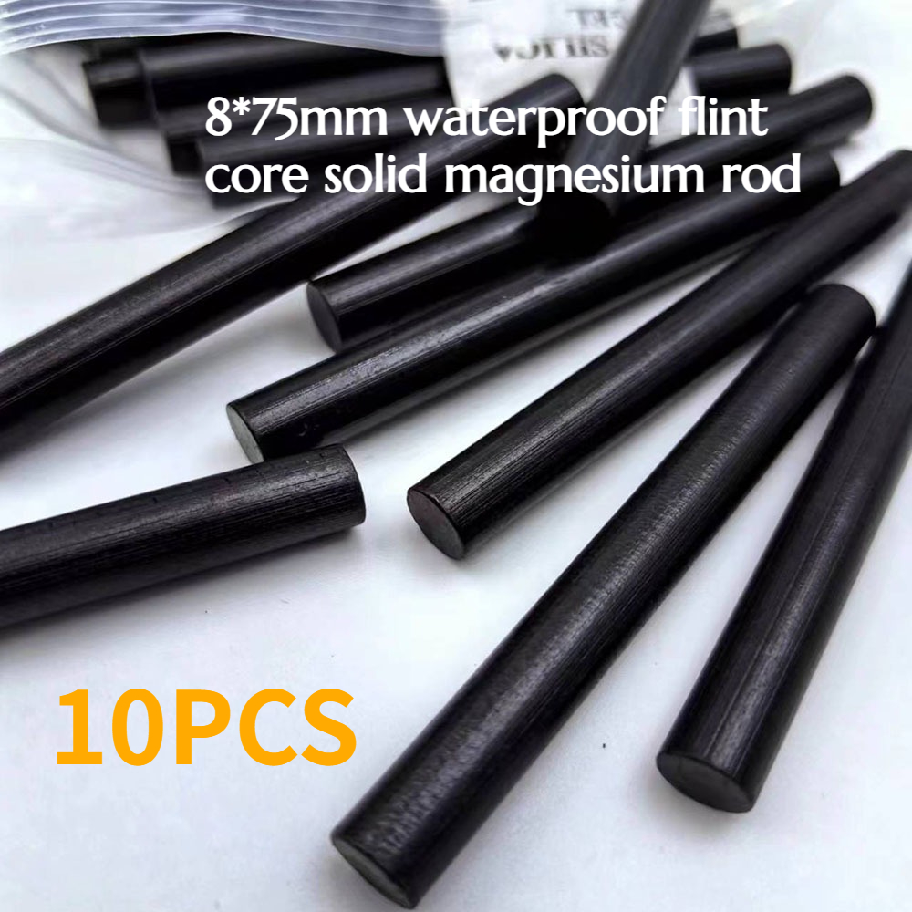 10PCS 8*75mm Waterproof Flint  - Magnesium Fire Starter review and price