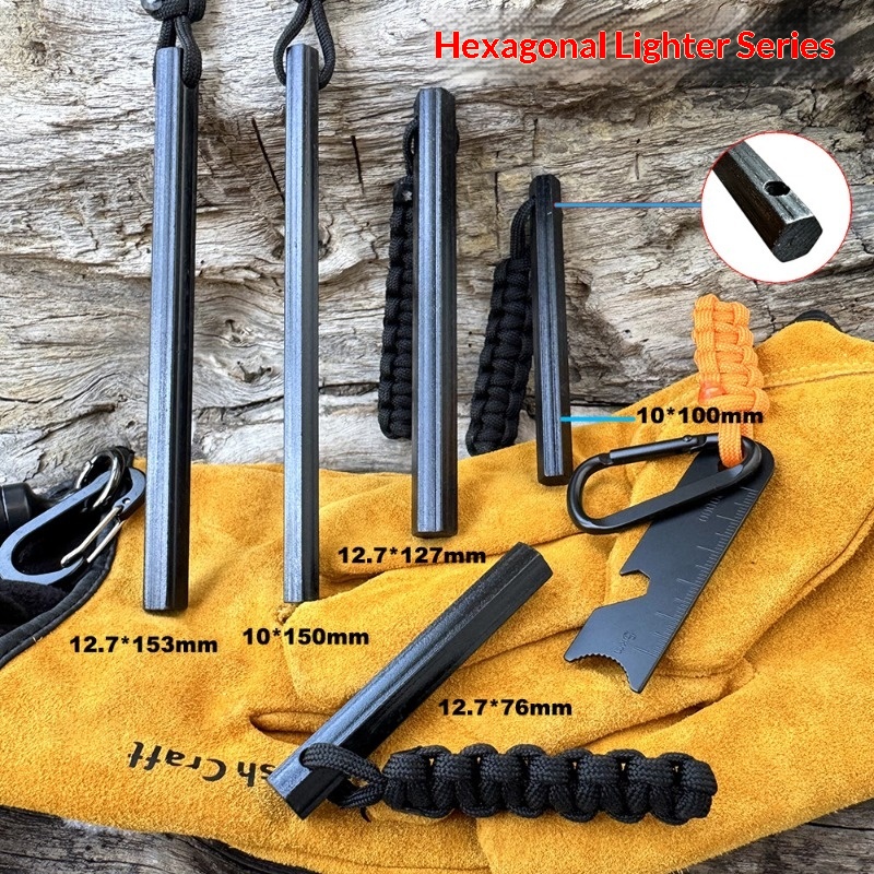 Hand Woven Rope Hexagonal Flin - Magnesium Fire Starter review and price