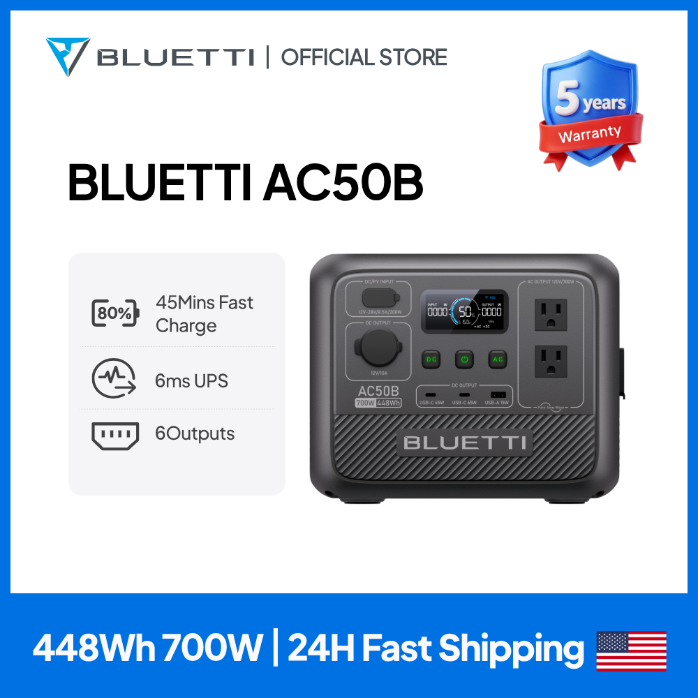 BLUETTI AC50B Portable Power S - Solar Emergency Charger review and price