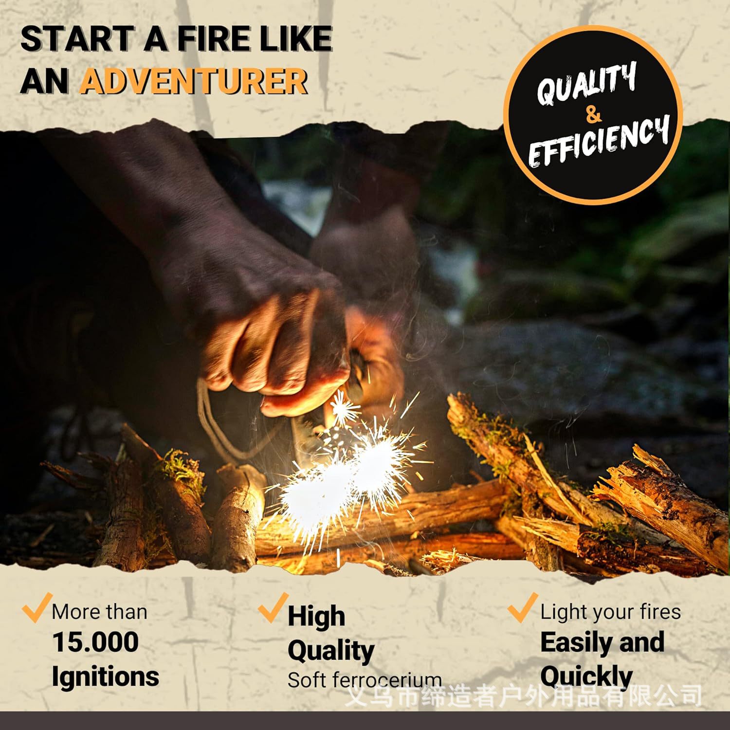 Portable Outdoor Flint and Ste - Magnesium Fire Starter review and price