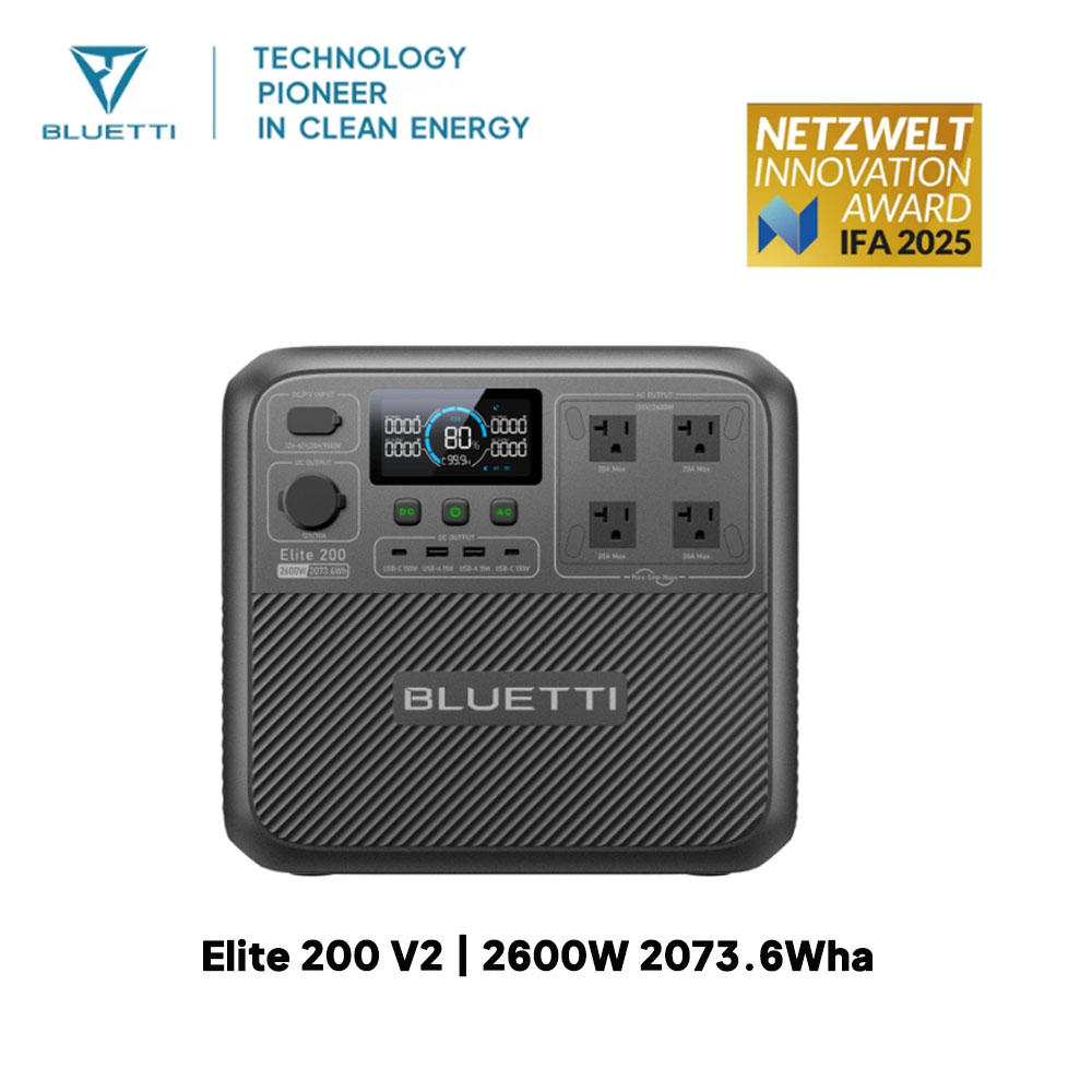 【Renew】BLUETTI Elite 200 V2 Po - Solar Emergency Charger review and price