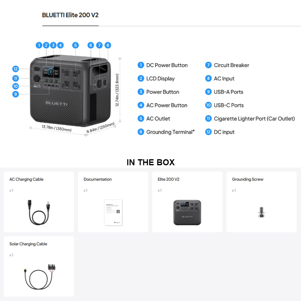 【Renew】BLUETTI Elite 200 V2 Po - Solar Emergency Charger review and price